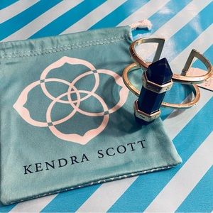 NWT * KENDRA SCOTT* Vintage *SHELLI* Cuff Bracelet … *GOLD•BLUE LAPIS*